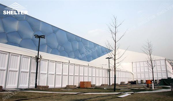 SHELTER Event Tent - Outdoor Event Tent - Commercial Marquee - Exhibition Hall - Aluminum Clear Span Structures - Large Fair Marquee for Sale - 32