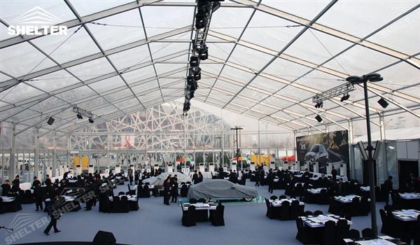 SHELTER Event Tent - Outdoor Event Tent - Commercial Marquee - Exhibition Hall - Aluminum Clear Span Structures - Large Fair Marquee for Sale - 35