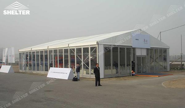 SHELTER Event Tent - Commercial Tent For Sale - Commercial Marquee - Exhibition Hall - Aluminum Clear Span Structures - Large Fair Marquee for Sale - (1)