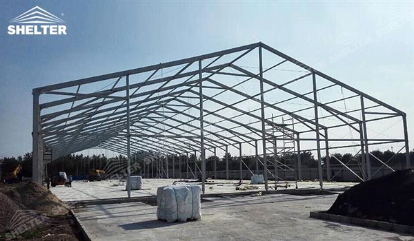SHELTER Large Warehouse Tent - Temporary Storage Tents - Clear Span Building for Sale -13