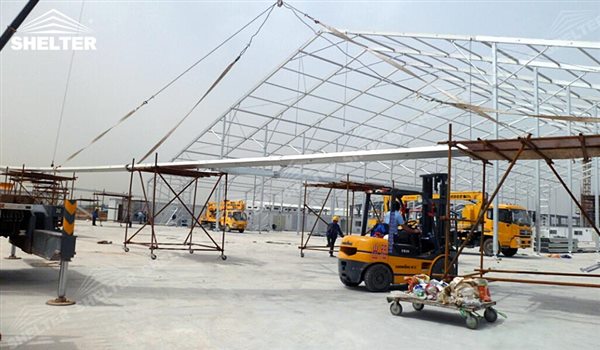 SHELTER Large Warehouse Tent - Temporary Warehouse Buildings - Temporary Storage Tents - Clear Span Building for Sale -17