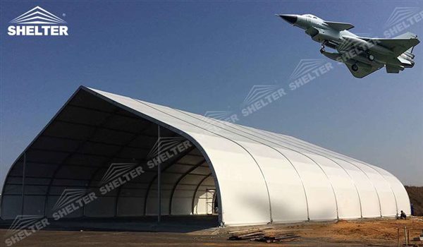 SHELTER Helicopter Hangar Tent - Aircraft Hangar - Aircraft Hangar Structures - Private Jet Hangar Structure - Airplane Hangar Tents for Sale (9)