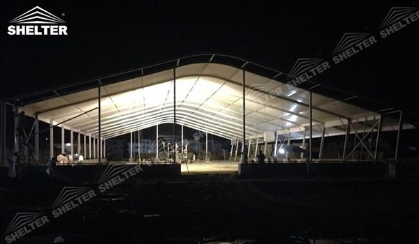SHELTER arch tent - curved roof construction - arcum tents - large event marquee - wedding marquees for sale - 25