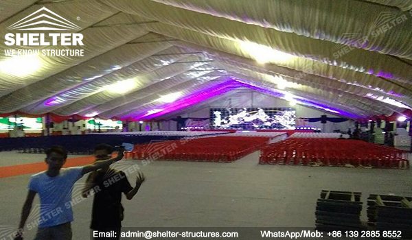 SHELTER Event Tent - Large Tents for Outdoor Events - Commercial Marquee - Ceremony Tent 40x75m - Aluminum Clear Span Structures - Large Marquee for Sale (3)