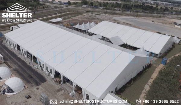 40x65m A Framed Tent for Royal Wedding - Wedding Tent Sale in Africa - Luxury Wedding Tent Structure - Shelter Structures (1)