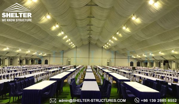 40x65m A Framed Tent for Royal Wedding - Wedding Tent Sale in Africa - Luxury Wedding Tent Structure - Shelter Structures (5)
