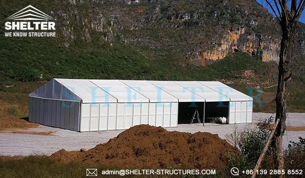 Temporary Outside Storage Tent - Temporary Warehouse Structure - Fast Erected Storage Tent for Sale - Modular Aluminum Tent for Storage - Shelter Structures (2)