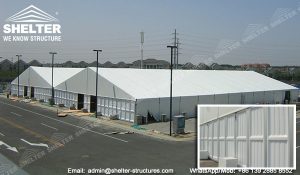 how to choose the sidewall for temporary warehouse building - ABS solid wall