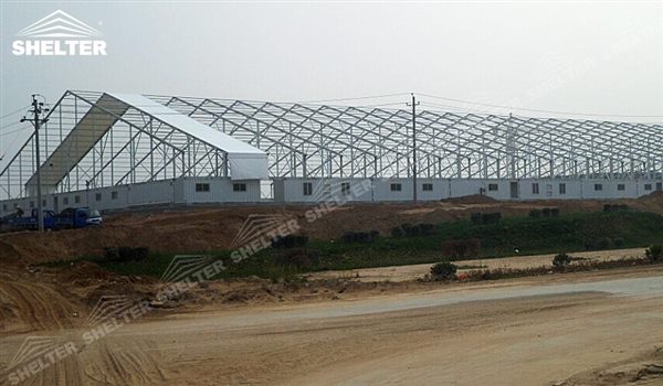SHELTER Large Warehouse Tent - Temporary Warehouse Buildings - Temporary Storage Tents - Clear Span Building for Sale -16
