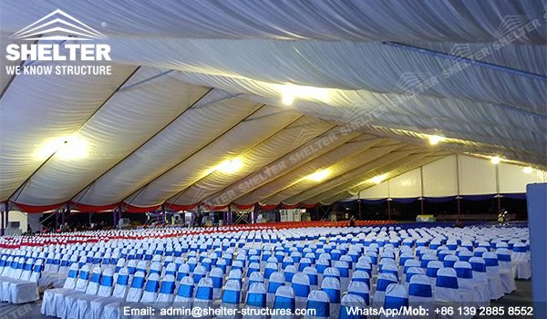SHELTER Event Tent - Large Tents for Outdoor Events - Commercial Marquee - Ceremony Tent 40x75m - Aluminum Clear Span Structures - Large Marquee for Sale (2)