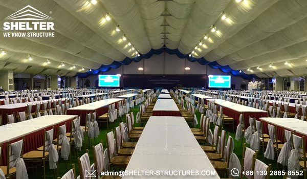40x65m A Framed Tent for Royal Wedding - Wedding Tent Sale in Africa - Luxury Wedding Tent Structure - Shelter Structures (10)