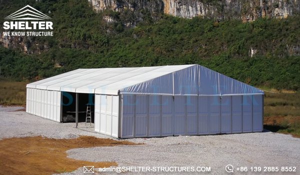 Temporary Outside Storage Tent - Temporary Warehouse Structure - Fast Erected Storage Tent for Sale - Modular Aluminum Tent for Storage - Shelter Structures (4)